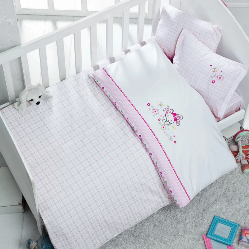 سرویس ملحفه 4 تکه نوزاد لومانا مدل bunny