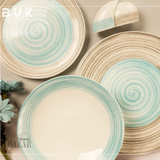 سرویس 29 پارچه 6 نفره بن چاینا بی وی کی مدل 717161 بی وی کی( BVK )